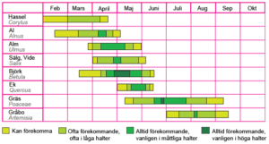 Du ska börja ta din allergimedicin så tidigt som möjligt.