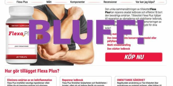 Flexa plus har sannolikt ingen effekt vid artros.
